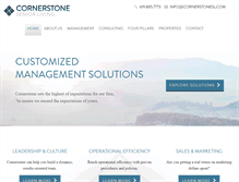 Tablet Screenshot of cornerstoneseniorlivingllc.com